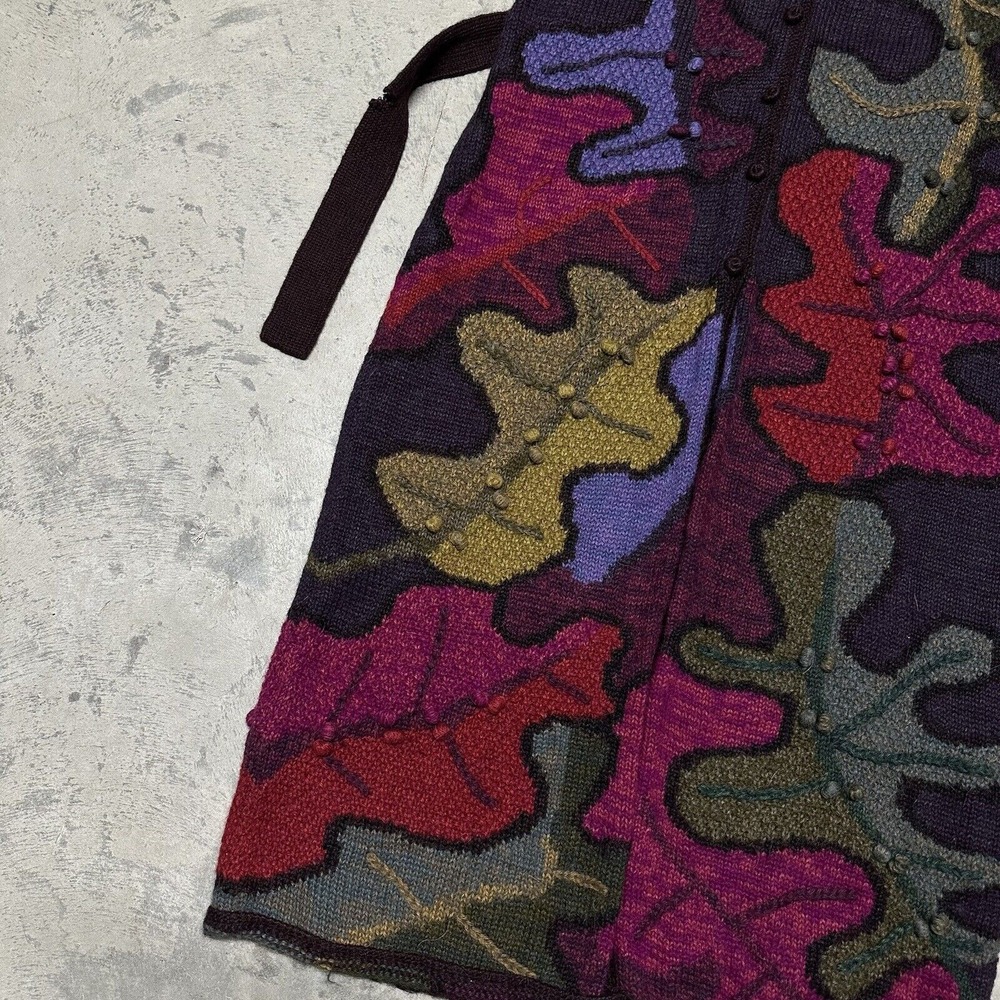 Peruvian Connection Intarsia Alpaca Peru Sweater Maxi Vest Size‎ Large $499 Rare - Picture 4 of 10
